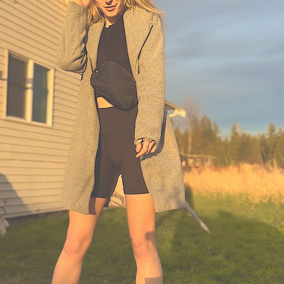 Knee Length Tie Up Business Outerwear Coat - Picture 1 of 5